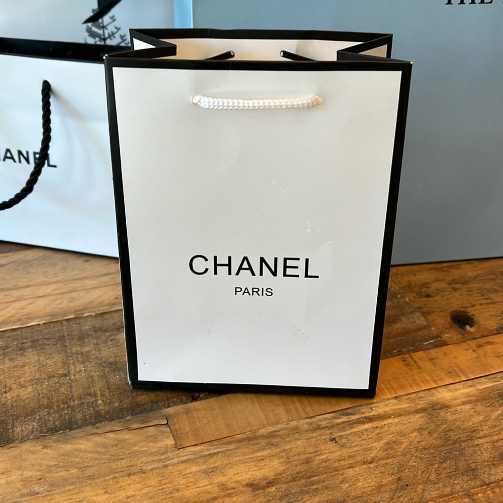 Chanel paper shopping bag